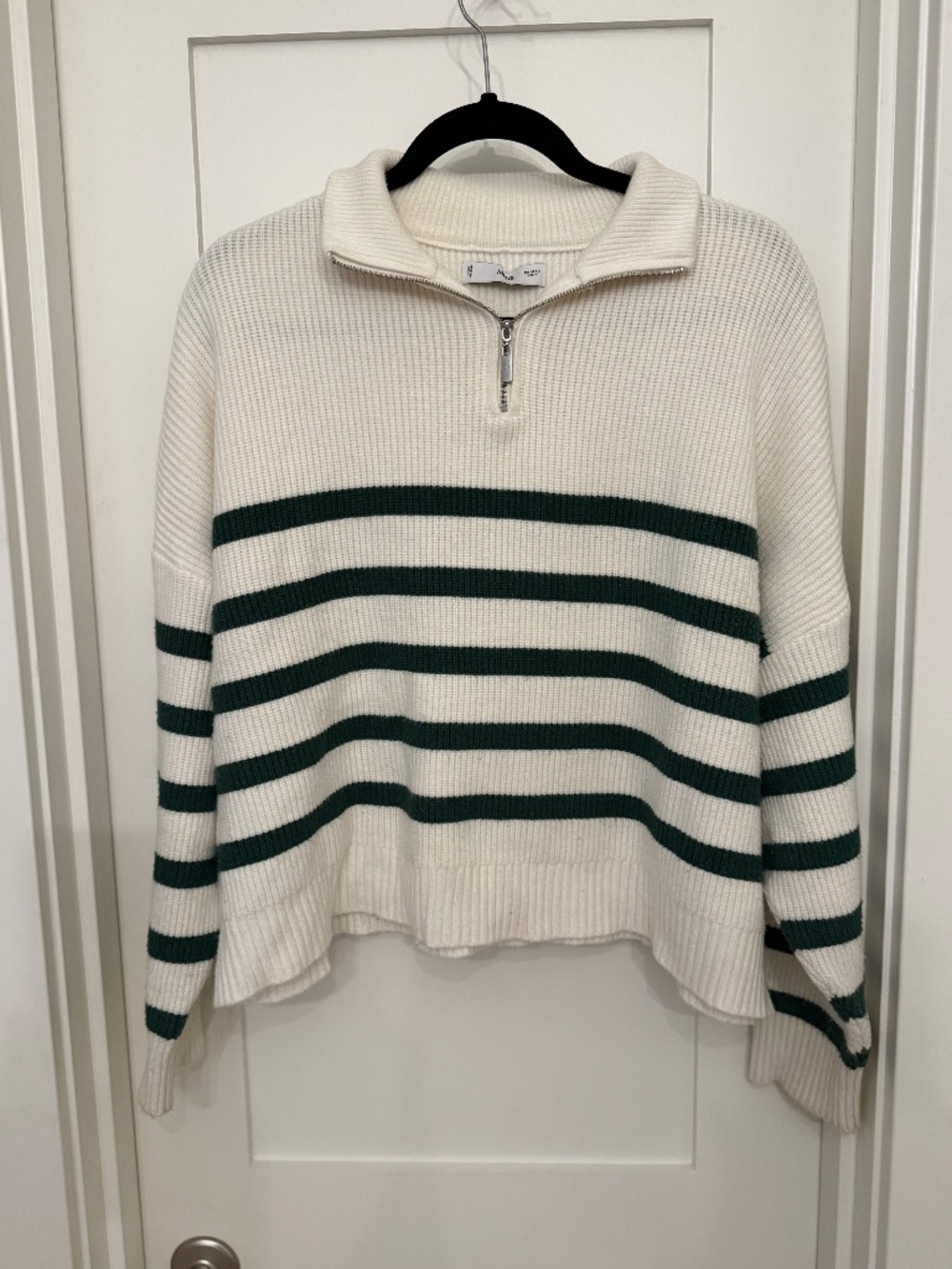 Mango - RIBBED ZIP-UP JUMPER